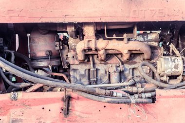 Vintage motor bloğu renk
