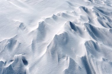 Kış aylarında kar Snowdrifts