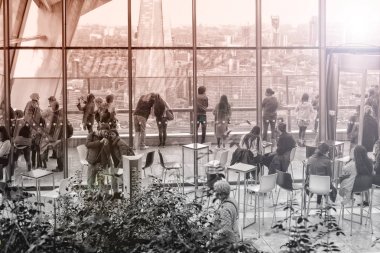 20 Fenchurch Street Skygarden Içinde insanlar