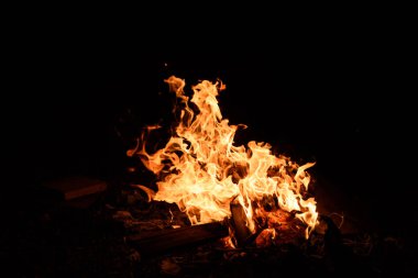 Bulanık Flames ile Burning yangın Raging