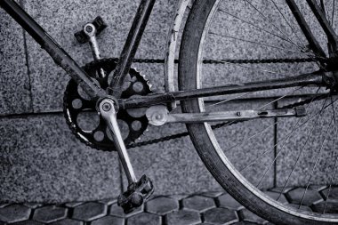 Eski Vintage Bisiklet pedal zincir COG