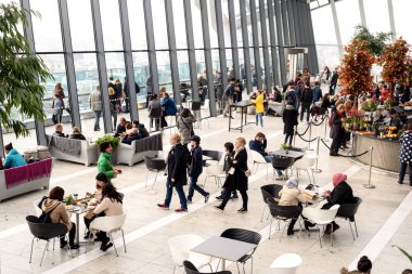 20 Fenchurch Street Skygarden Içinde insanlar