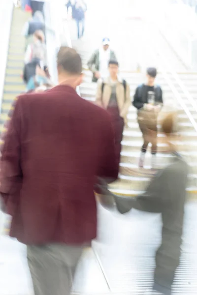 Commuters Using Escalators in London — Stock Photo, Image