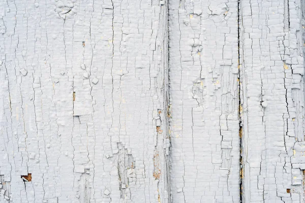 Flaking Grey Paint Peeling on Old Wood — Stock Photo, Image