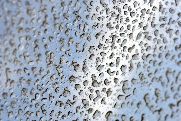 Rain Water Drops on a Glass Window — Stock Photo, Image