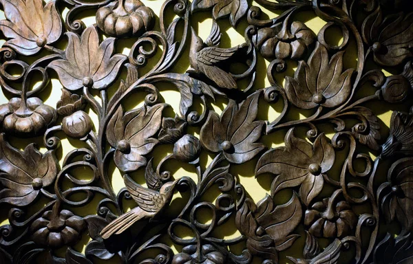 Ornate Thai Style Wood Carvings — Stock Photo, Image