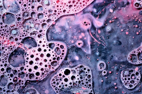 Acrylic Chemical Toxic Oil Droplets on Water