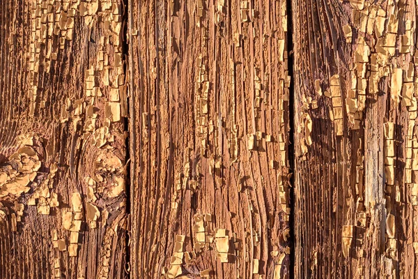 Flaking Brown Paint on Wood Texture — Stock Photo, Image