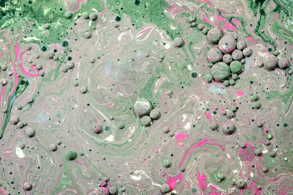 Acrylic Chemical Toxic Oil Droplets on Water