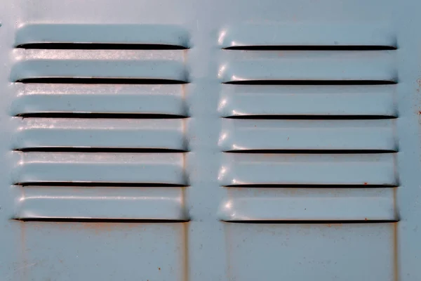 Closeup Metal Ventilation Grill em Verde — Fotografia de Stock