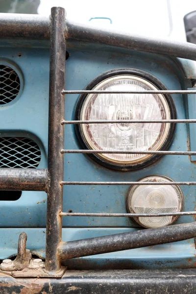 Farol de jipe russo Closeup — Fotografia de Stock