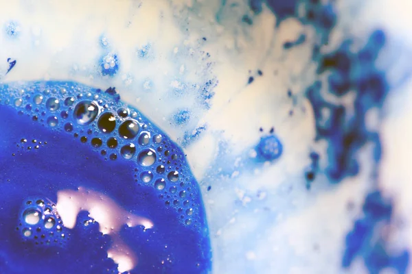 Blue Soap Foam Toxic Bubbles — Stock Photo, Image