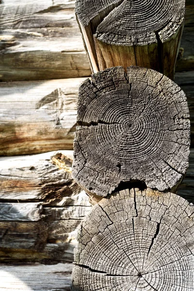 Vieja casa de madera detalles — Foto de Stock