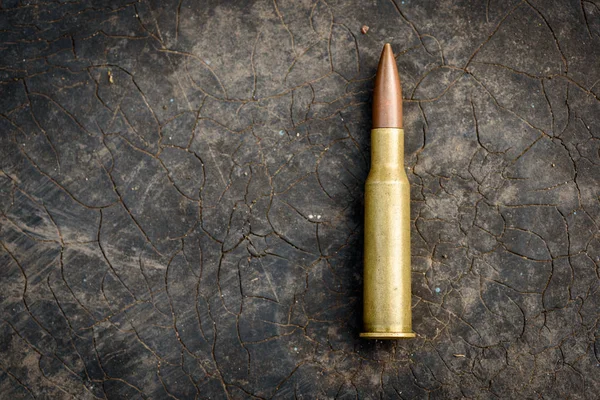 7.62mm Bullet na pozadí prostoru kopie — Stock fotografie