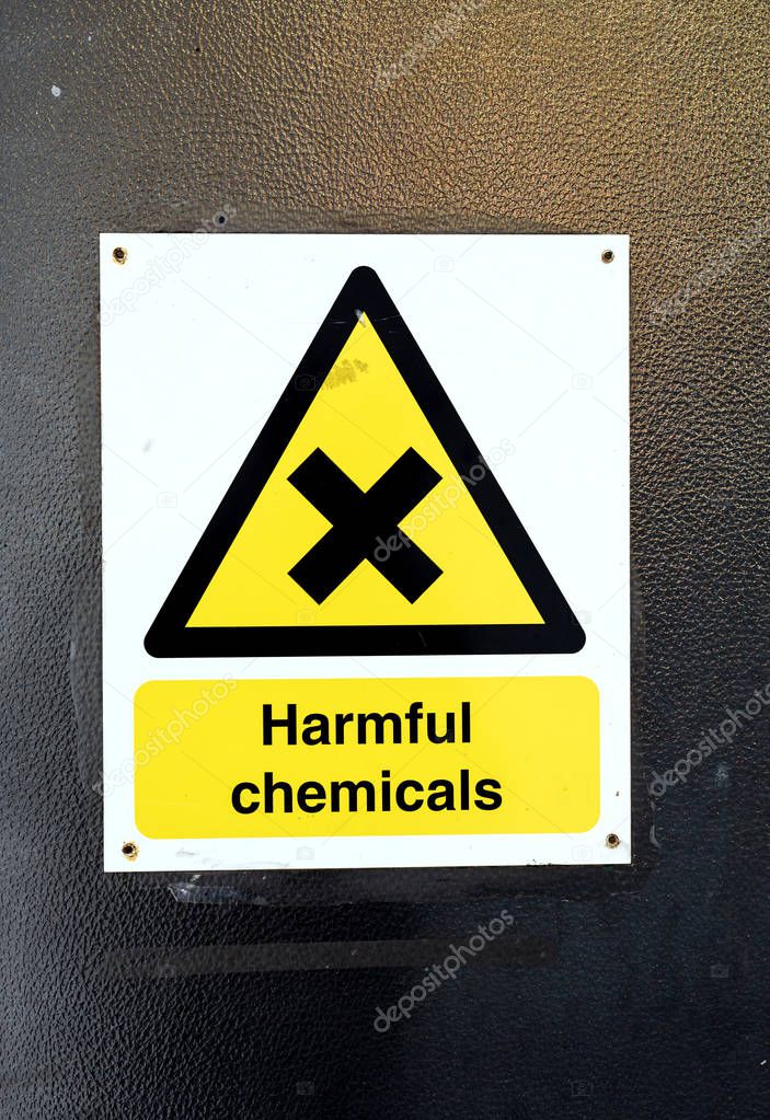 Harmful Chemicals Warning Sign