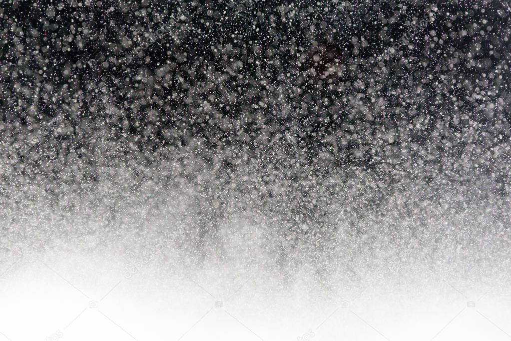 White Snow Bokeh Abstract Background