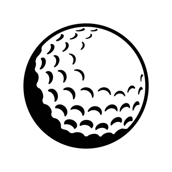 Golfball-Ikone — Stockvektor