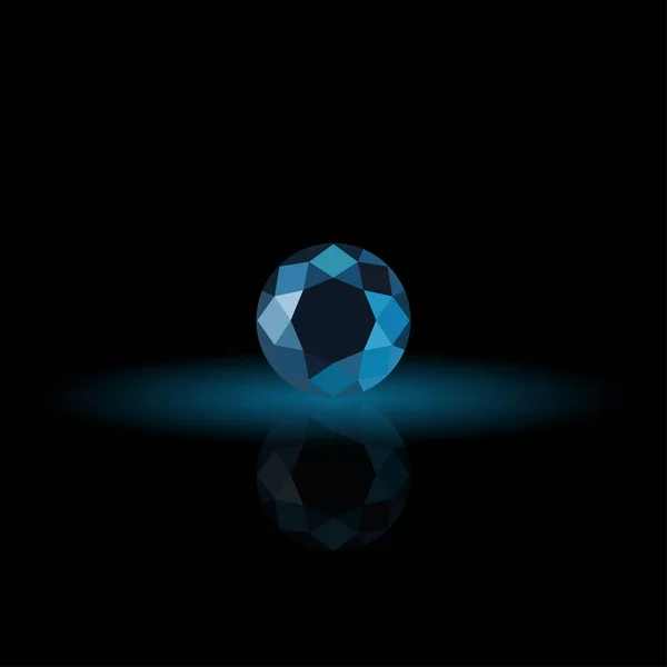 宝石设计图标 用于宝石标识 钻石标识 蓝宝石 红宝石 尖晶石 橄榄石 水蓝宝石或翡翠背景的珠宝或宝石公司 — 图库矢量图片