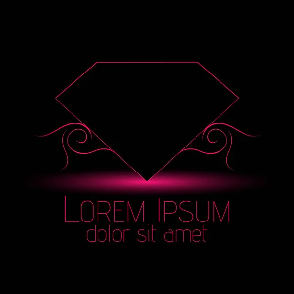 Kamienie Projekt Ikona Wykorzystania Logo Klejnotów Logo Diament Szafir Rubin — Wektor stockowy