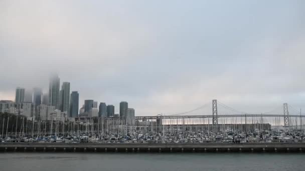 San Francisco, Kalifornie, vzdušné video — Stock video