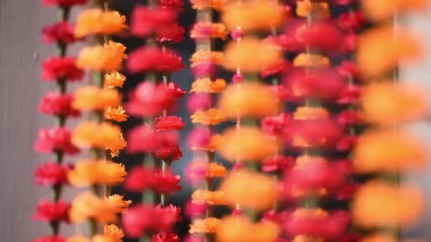 Indian Wedding Traditional Floral Decor Stock Video C Wedoper