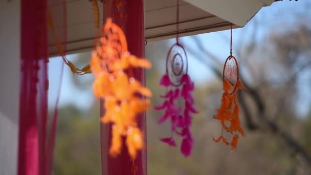 インドの結婚式の伝統的な花装飾 — ストック動画