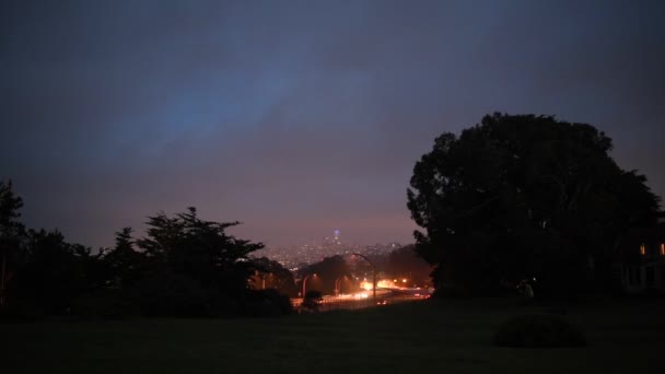 San francisco köprü, gündüz, gece, uzak ve yakın — Stok video
