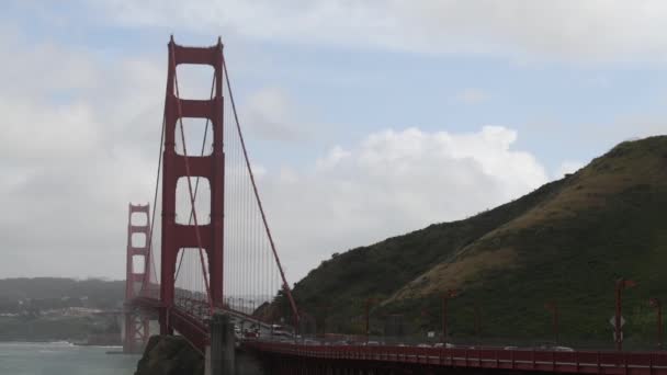 Bridge in san francisco, day, night, far and near — Stock Video