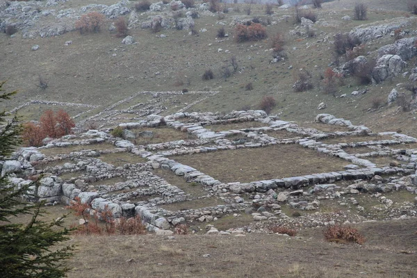 Antike Stadt Hattusa Trümmern — Stockfoto