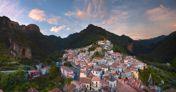 Orsomarso Olaszország Calabria Pollino Park Panoráma Stock Kép