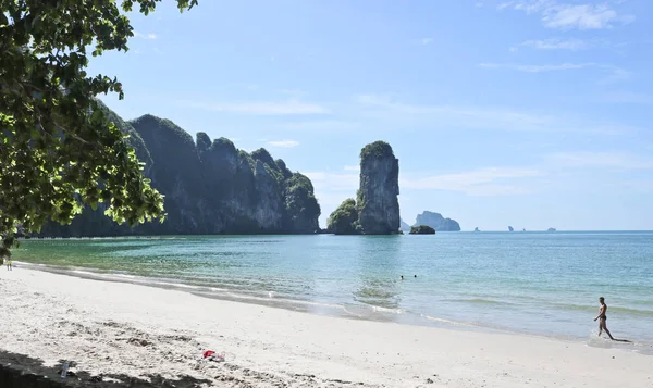 Schöne Tropische Küste Thailands Mit Blick Auf Den Strand Azurblaues — Stockfoto