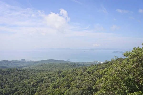 Widok Dolinę Niezwykłych Górach Punktu Widzenia Krabi Town Tajlandia — Zdjęcie stockowe