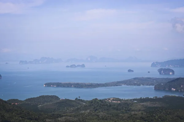 Blick Auf Das Tal Und Das Andamanische Meer Inseln Und — Stockfoto