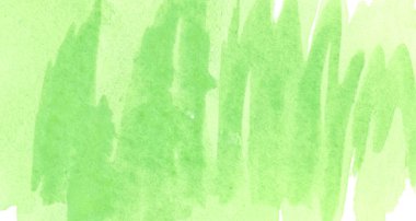 Işık yeşil suluboya çerçeveli yırtık konturlar ve çizgiler. Tasarım, düzen ve desenler için arka plan.