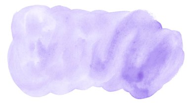 Lila pastel suluboya çizilmiş izole yıkama leke metin, tasarım için beyaz arka plan üzerinde. Soyut fırça için duvar kağıdı, tarafından yapılan doku etiket.