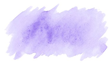 Lila pastel suluboya çizilmiş izole yıkama leke metin, tasarım için beyaz arka plan üzerinde. Soyut fırça için duvar kağıdı, tarafından yapılan doku etiket.