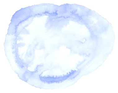 Metin, tasarım için beyaz zemin üzerine mavi pastel suluboya çizilmiş izole yıkama leke. Soyut fırça için duvar kağıdı, tarafından yapılan doku etiket.;