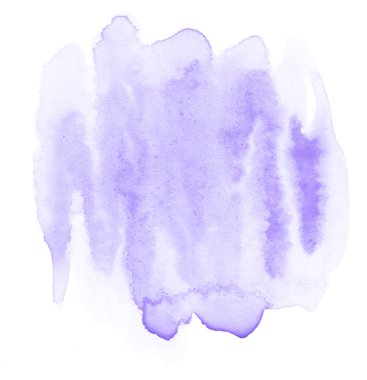 Lila pastel suluboya çizilmiş izole yıkama leke metin, tasarım için beyaz arka plan üzerinde. Soyut fırça için duvar kağıdı, tarafından yapılan doku etiket.