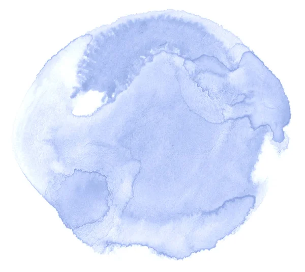 Голубая Акварель Нарисованная Вручную Белом Фоне Текста Оформления Абстрактная Текстура — стоковое фото
