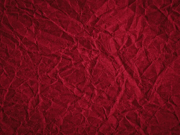 Texture of dark red crumpled craft paper. Texture for design, ab — Stock Photo, Image