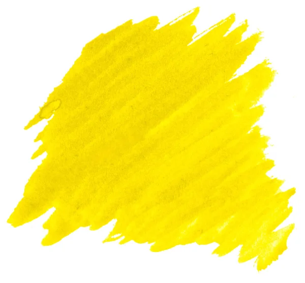 Aquarela amarela brilhante fundo abstrato, ponto, respingo de pa — Fotografia de Stock
