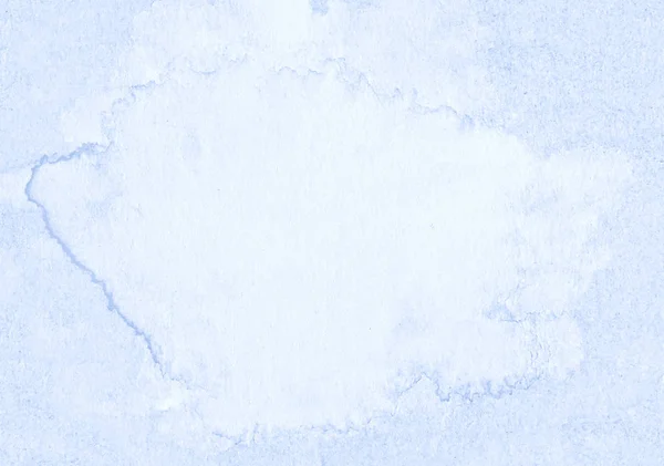 Lumina Pastel Albastru Acuarelă Fundal Abstract Loc Stropire Vopsea Blot — Fotografie, imagine de stoc