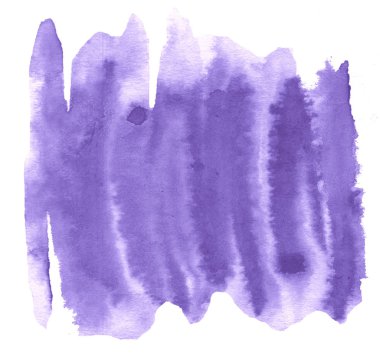 Lila pastel suluboya çizilmiş izole yıkama leke metin, tasarım için beyaz arka plan üzerinde. Soyut fırça için duvar kağıdı, tarafından yapılan doku etiket.