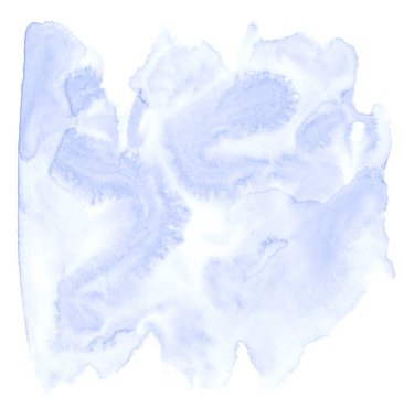 Metin, tasarım için beyaz zemin üzerine mavi pastel suluboya çizilmiş izole yıkama leke. Soyut fırça için duvar kağıdı, tarafından yapılan doku etiket.;