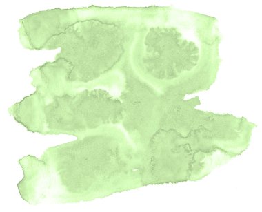 Metin, tasarım için beyaz zemin üzerine yeşil pastel suluboya çizilmiş izole yıkama leke. Soyut fırça için duvar kağıdı, tarafından yapılan doku etiket.