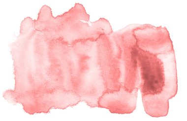 Işık kırmızı, pembe suluboya çizilmiş metin, tasarım için beyaz arka plan üzerinde yıkama leke izole. Soyut fırça için afiş, tarafından yapılan doku etiket.