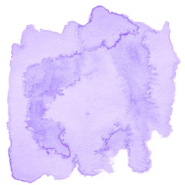 Lila pastel suluboya çizilmiş izole yıkama leke metin, tasarım için beyaz arka plan üzerinde. Soyut fırça için duvar kağıdı, tarafından yapılan doku etiket.