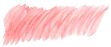 Işık kırmızı, pembe suluboya çizilmiş metin, tasarım için beyaz arka plan üzerinde yıkama leke izole. Soyut fırça için afiş, tarafından yapılan doku etiket.