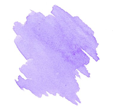 Lila pastel suluboya çizilmiş izole yıkama leke metin, tasarım için beyaz arka plan üzerinde. Soyut fırça için duvar kağıdı, tarafından yapılan doku etiket.