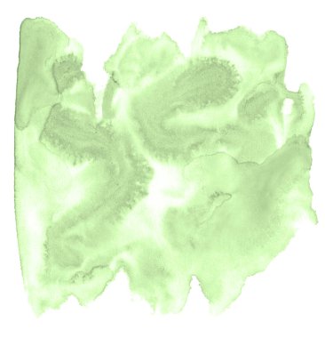 Metin, tasarım için beyaz zemin üzerine yeşil pastel suluboya çizilmiş izole yıkama leke. Soyut fırça için duvar kağıdı, tarafından yapılan doku etiket.